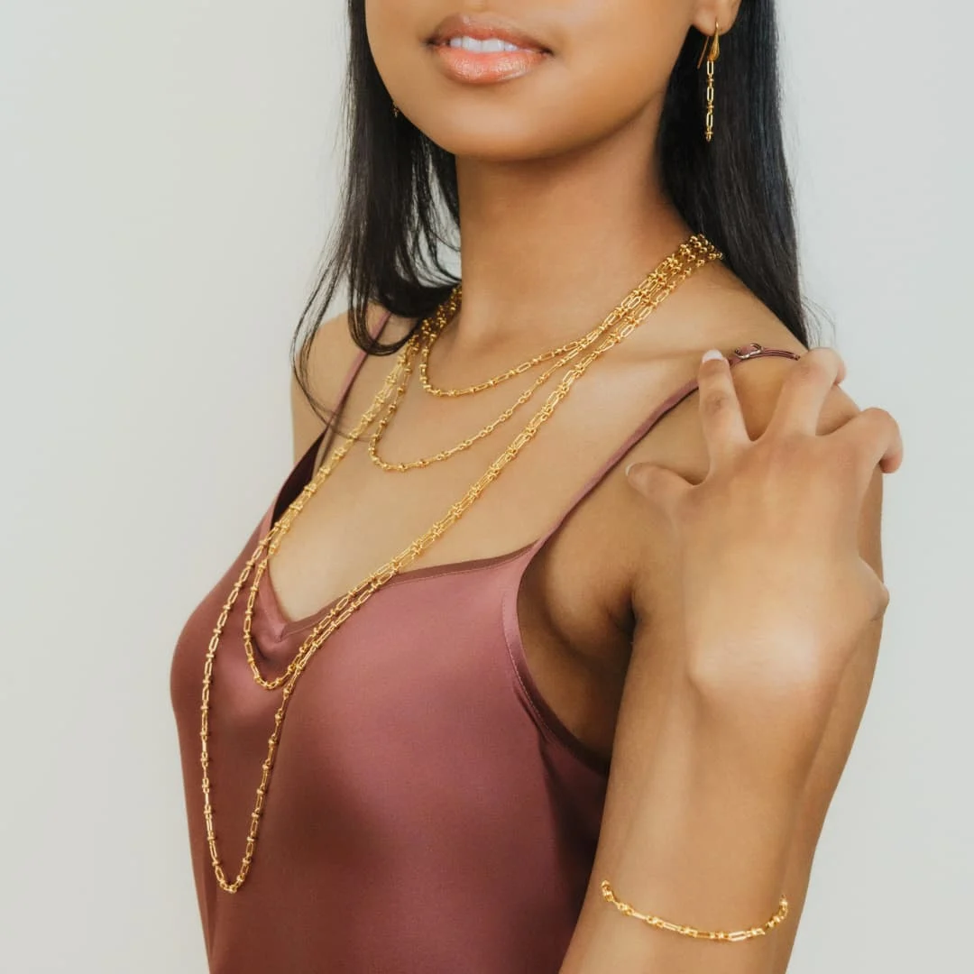 Bella Necklace in Gold - Image 2