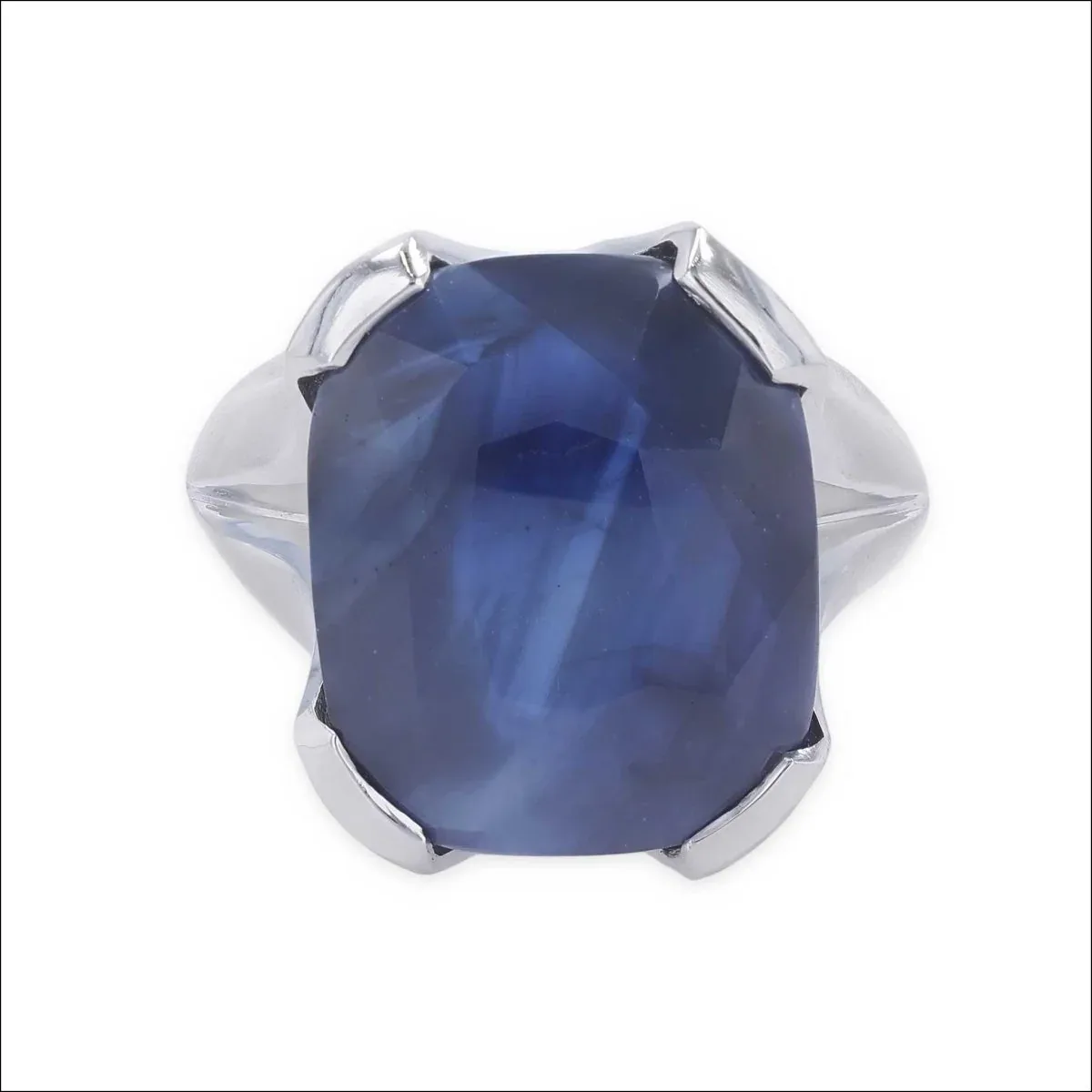 "Blue Candy" Sapphire Ring Platinum