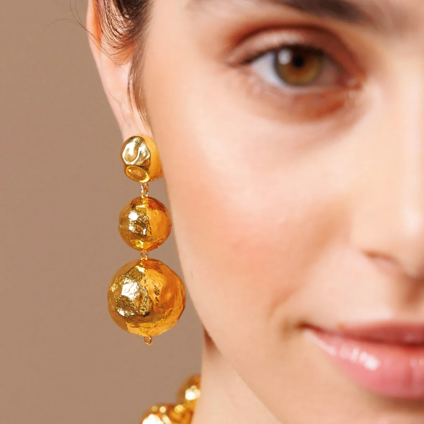 Crush Earrings in Gold - Image 2