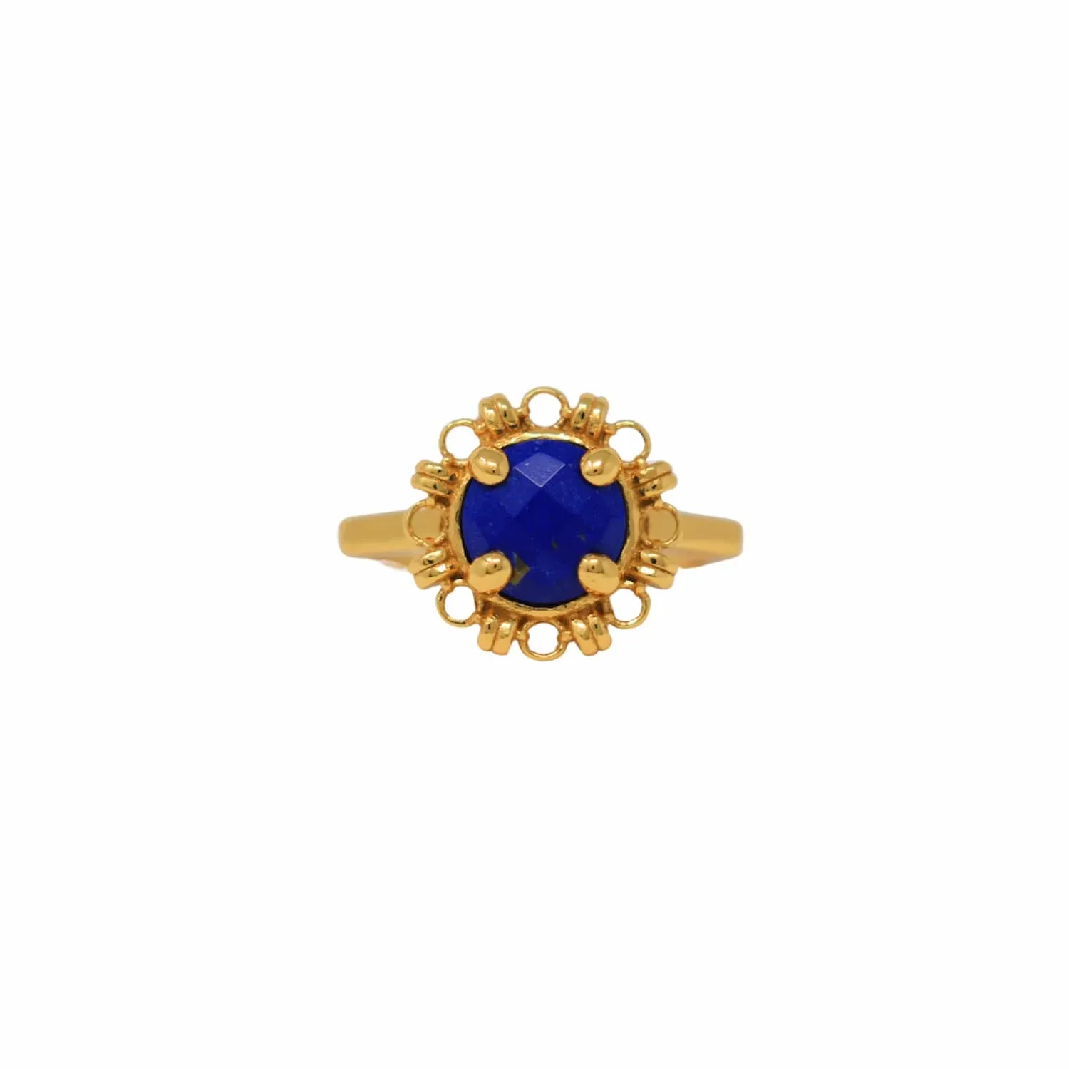 Gemma Ring in Gold with Lapis - Image 2