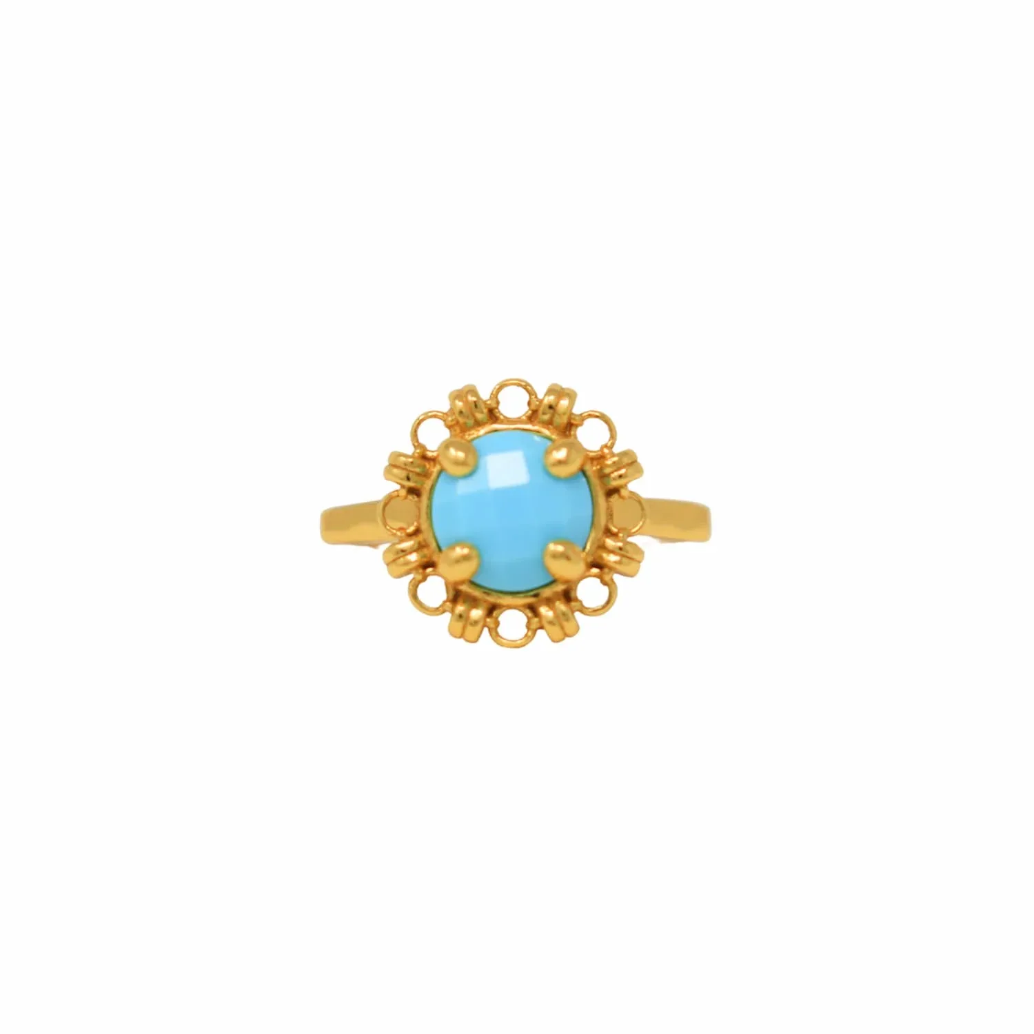Gemma Ring in Gold with Turquoise - Image 2