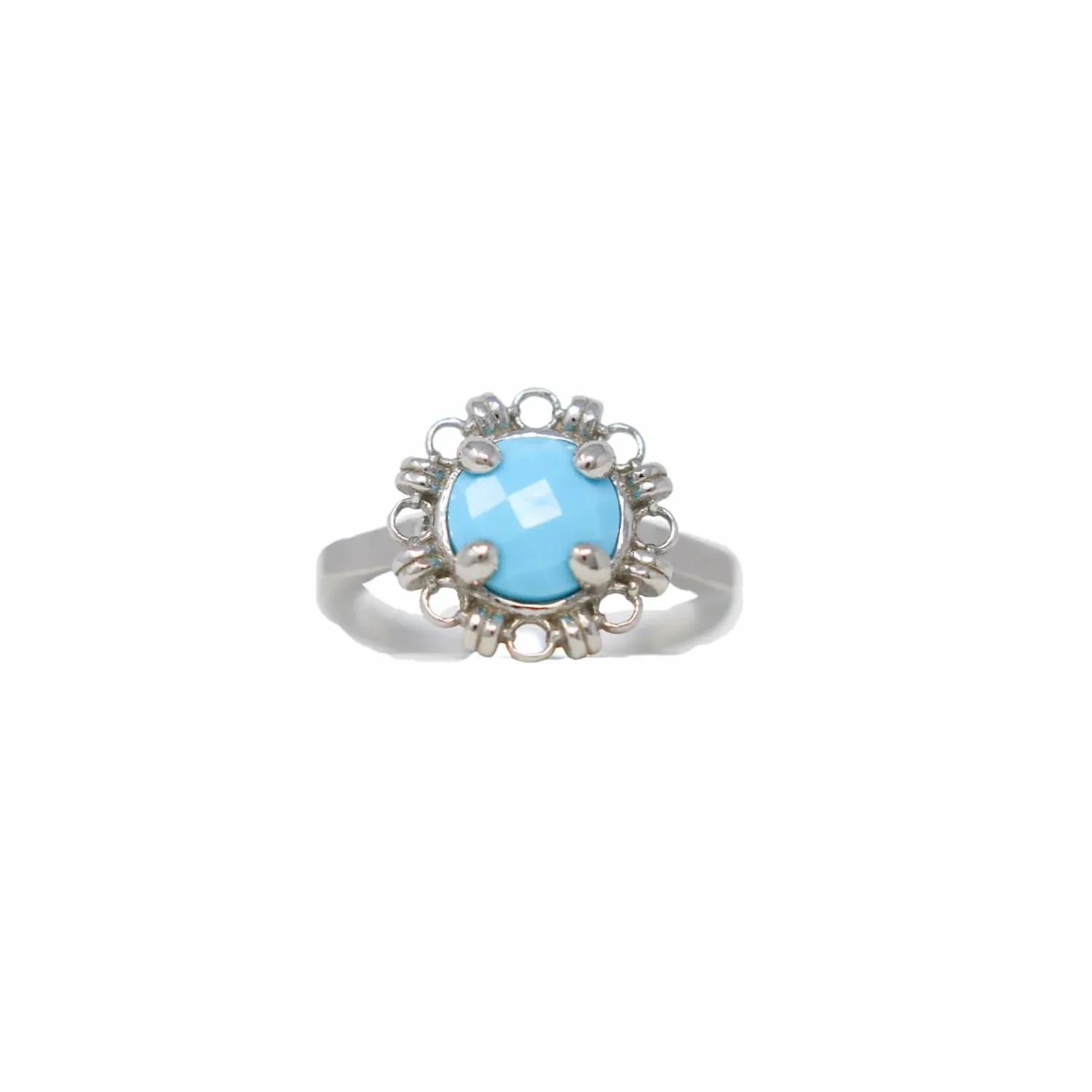 Gemma Ring in Silver with Turquoise - Image 2