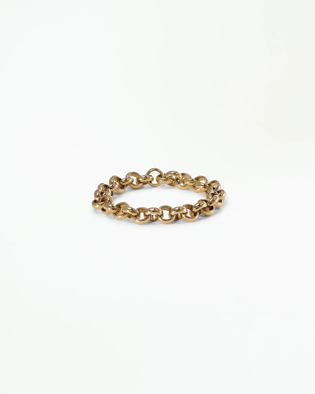 Gold Rolo Chain Ring