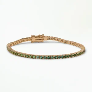Green Tourmaline Tennis Bracelet