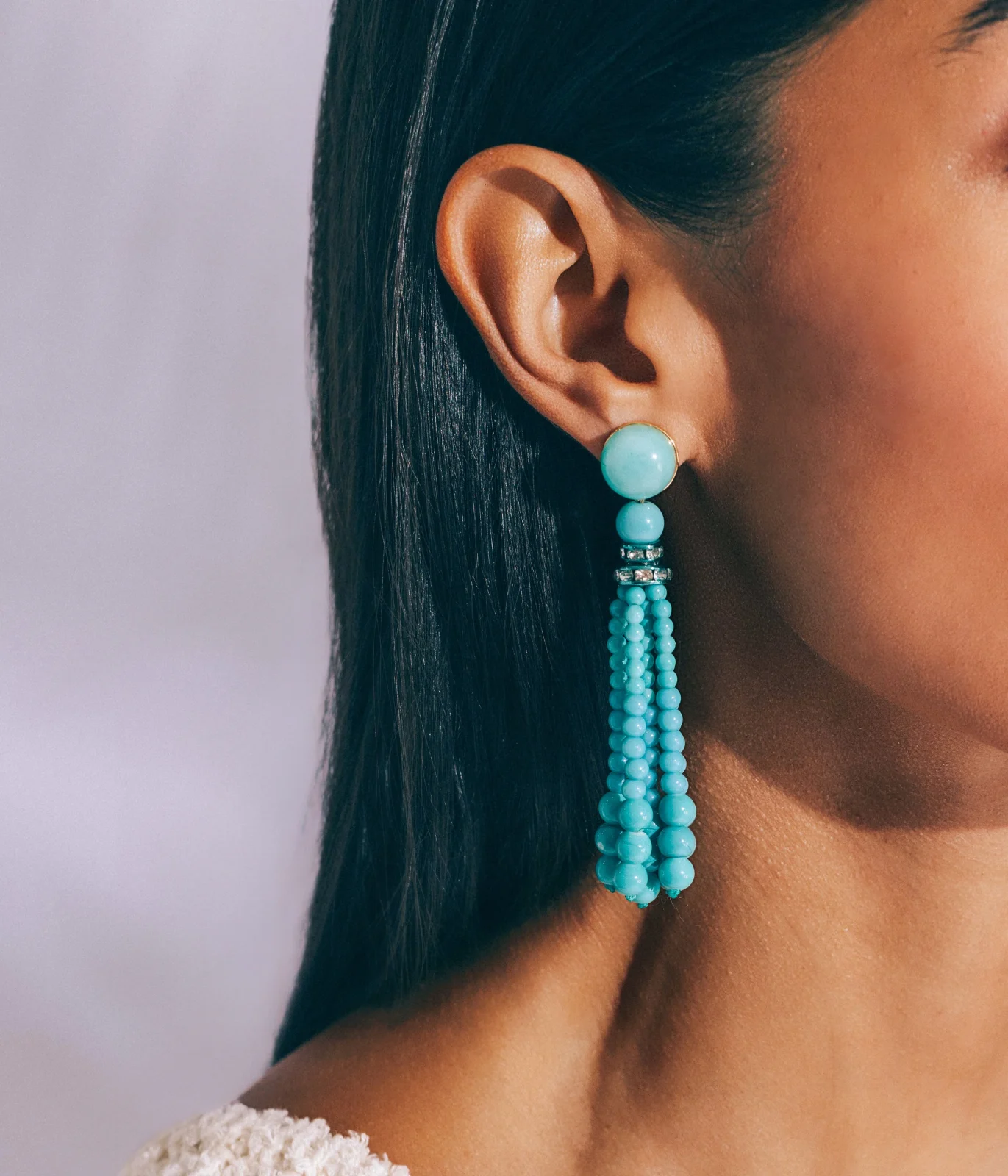 Greer Tassel Earrings - Image 2