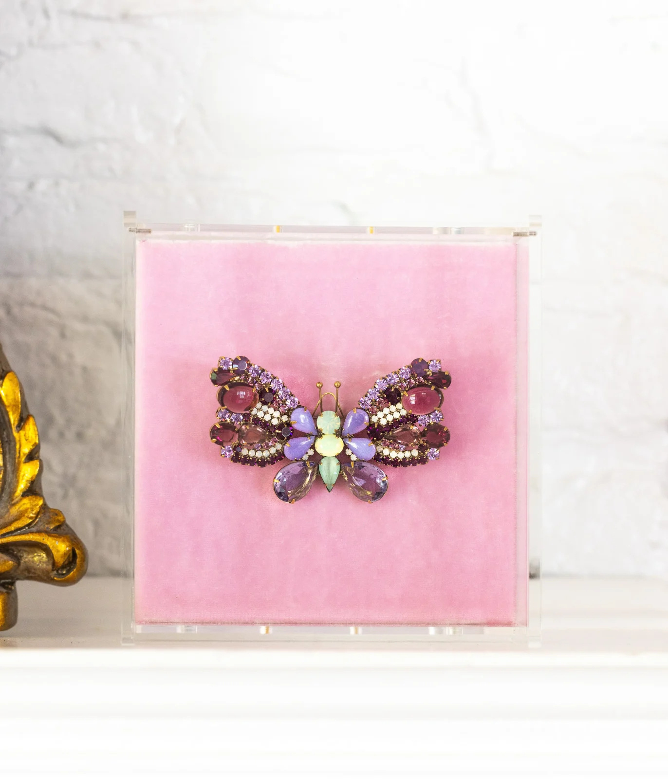 Large Butterfly in Amethyst / Chrysolite Opal / White Opal - Image 2