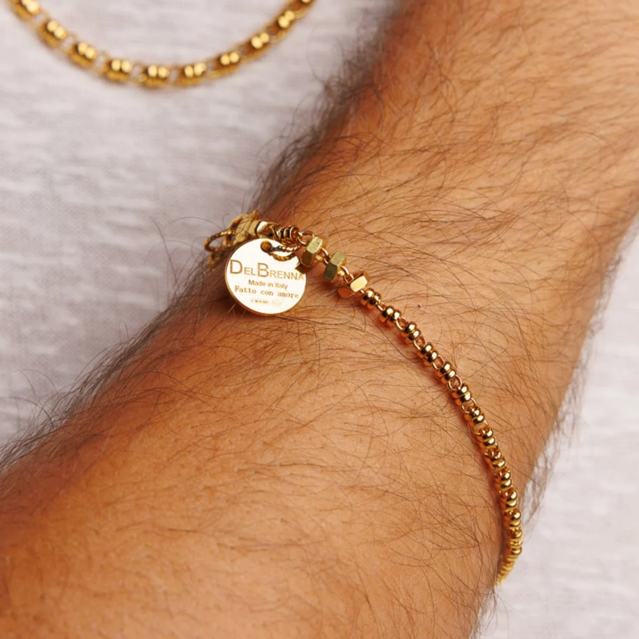 Links 3mm Maximo Bracelet in Gold - Image 2