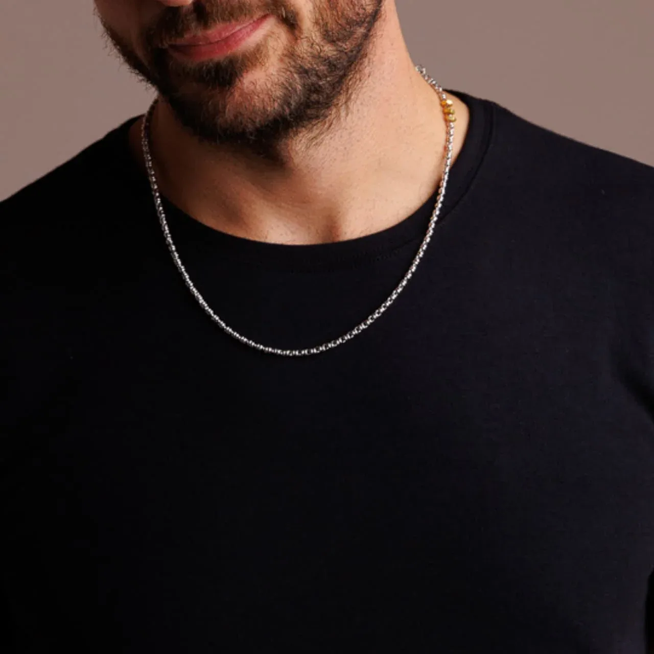 Links 3mm Maximo Necklace in Silver - Image 2
