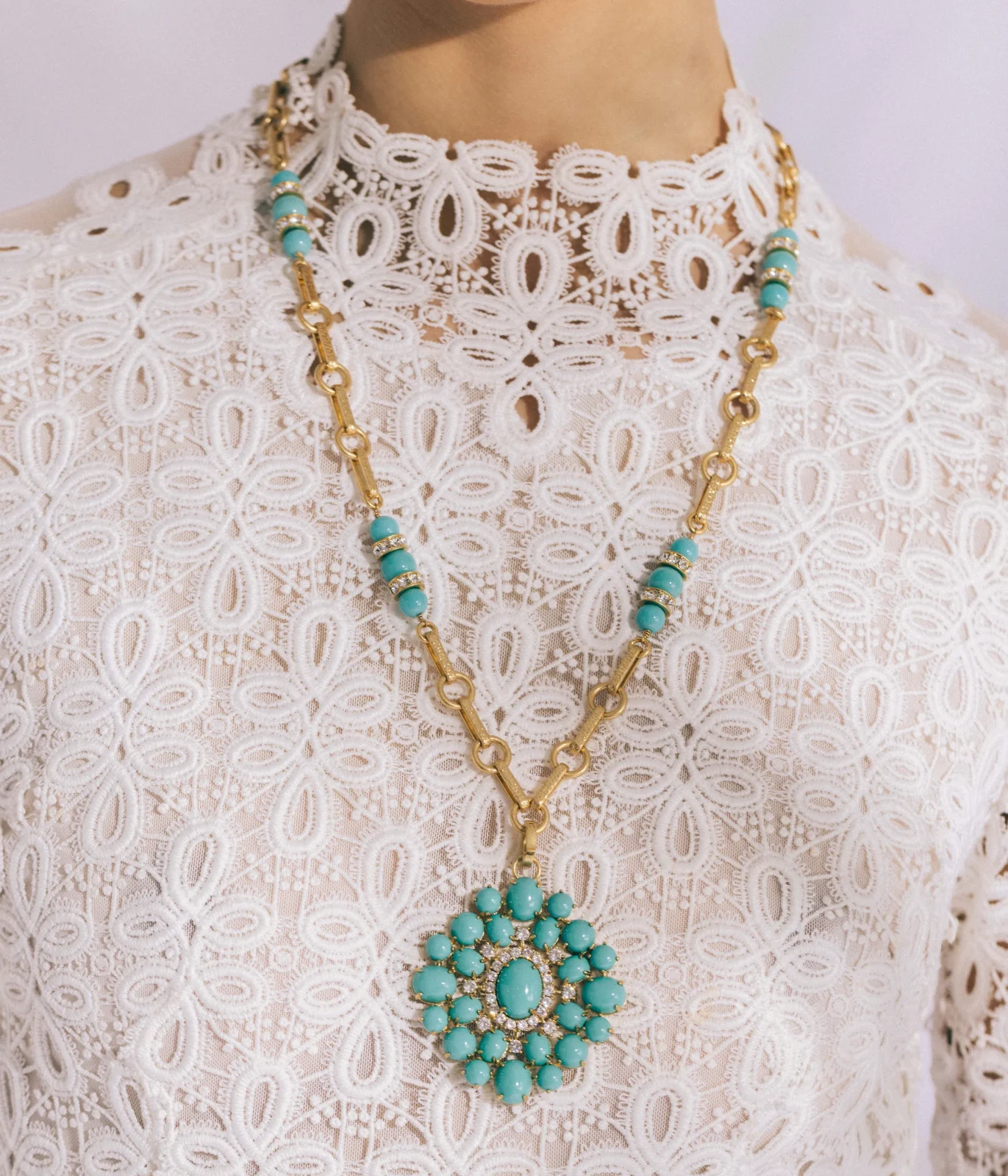 Marcella Necklace in Turquoise - Image 2