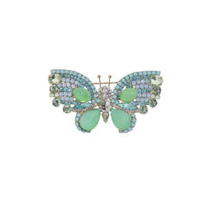 Medium Butterfly in Pacific Opal / Turquoise / Air Blue Opal