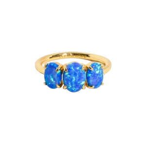 Nola Ring in Blue Opal