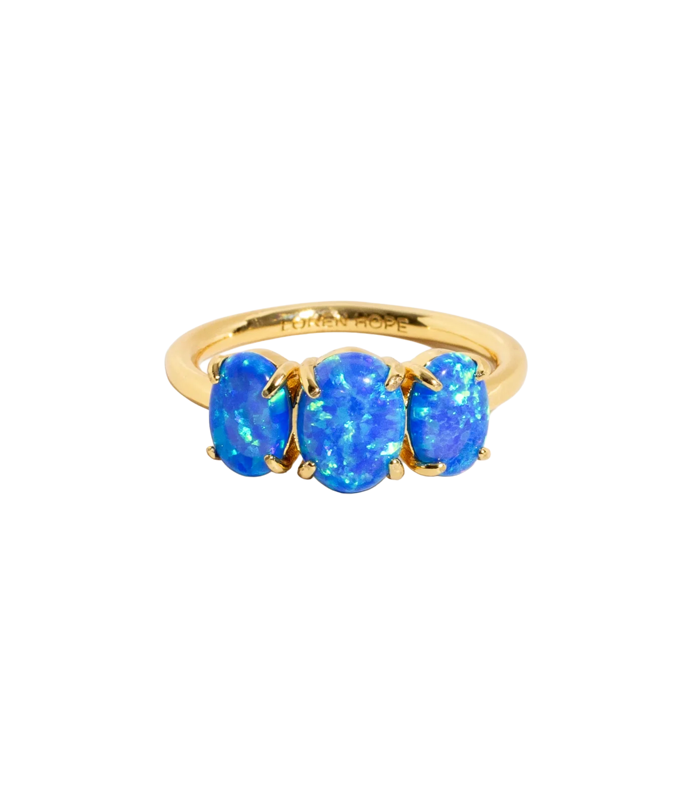 Nola Ring in Blue Opal