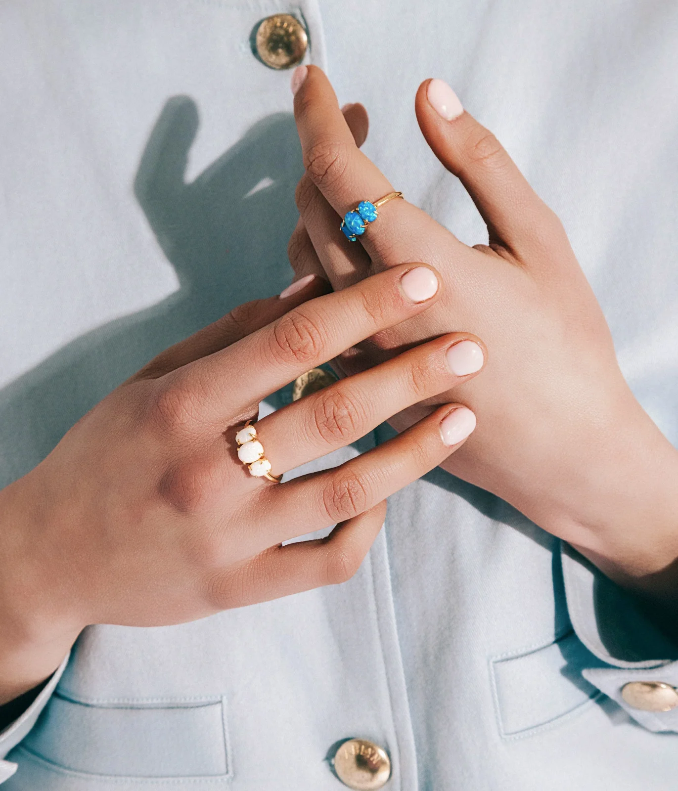 Nola Ring in White Opal - Image 2