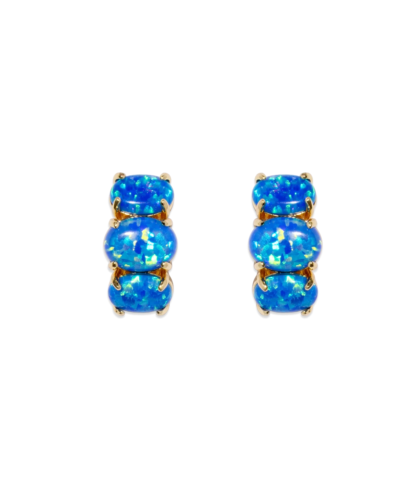 Nola Studs in Blue Opal
