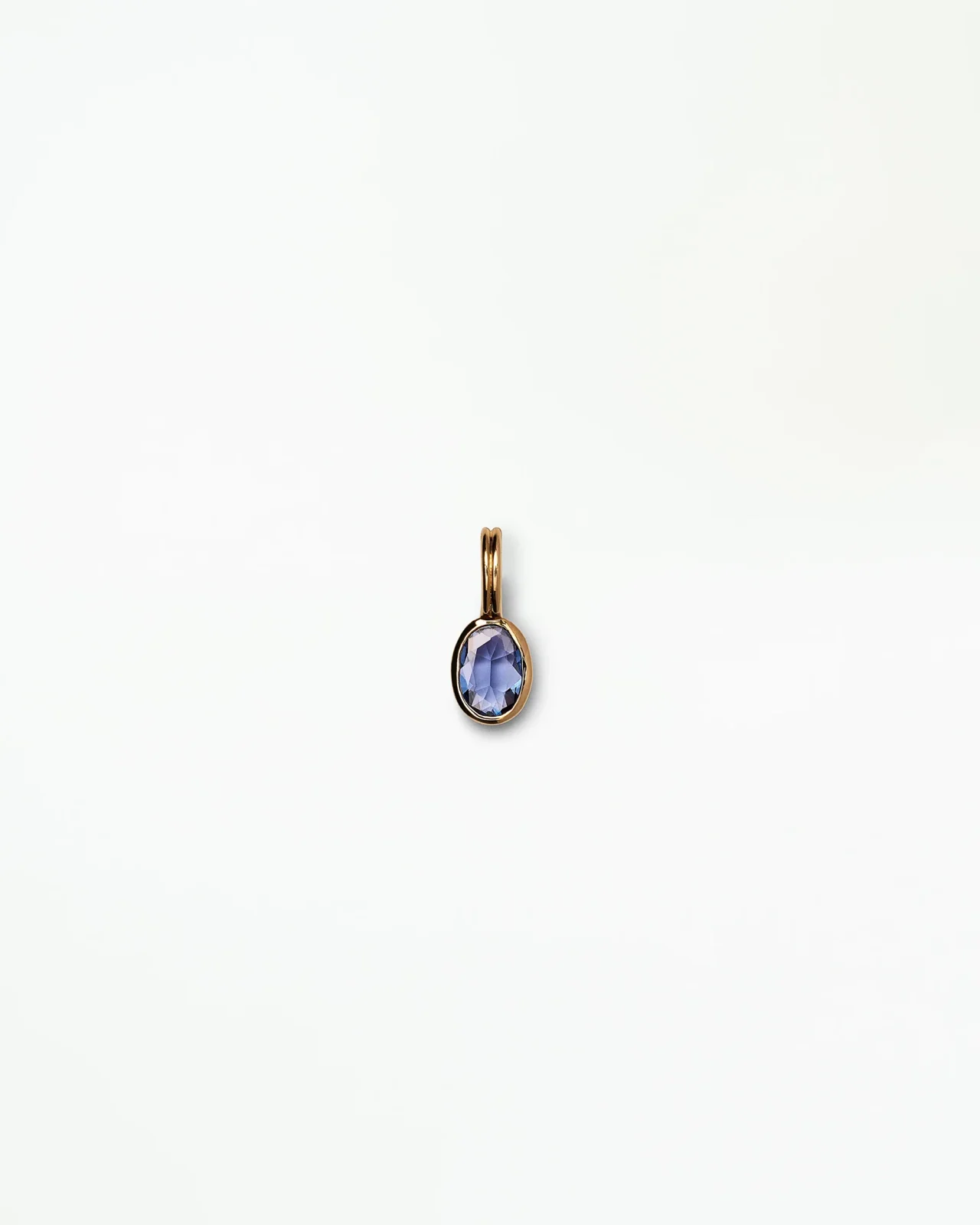 Oval Cut Sapphire Rain Pendant No. 6
