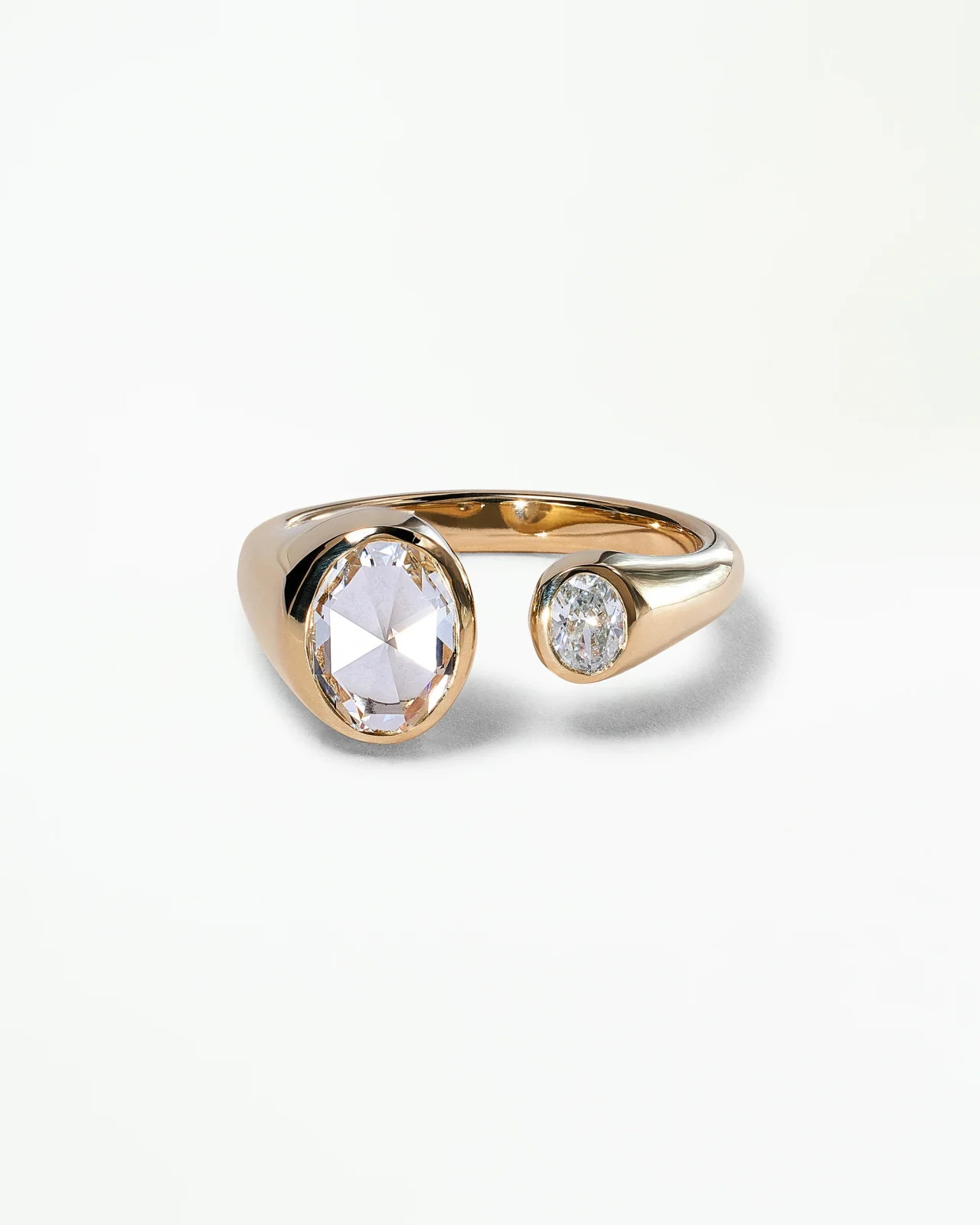 Oval Dyad Signet Ring