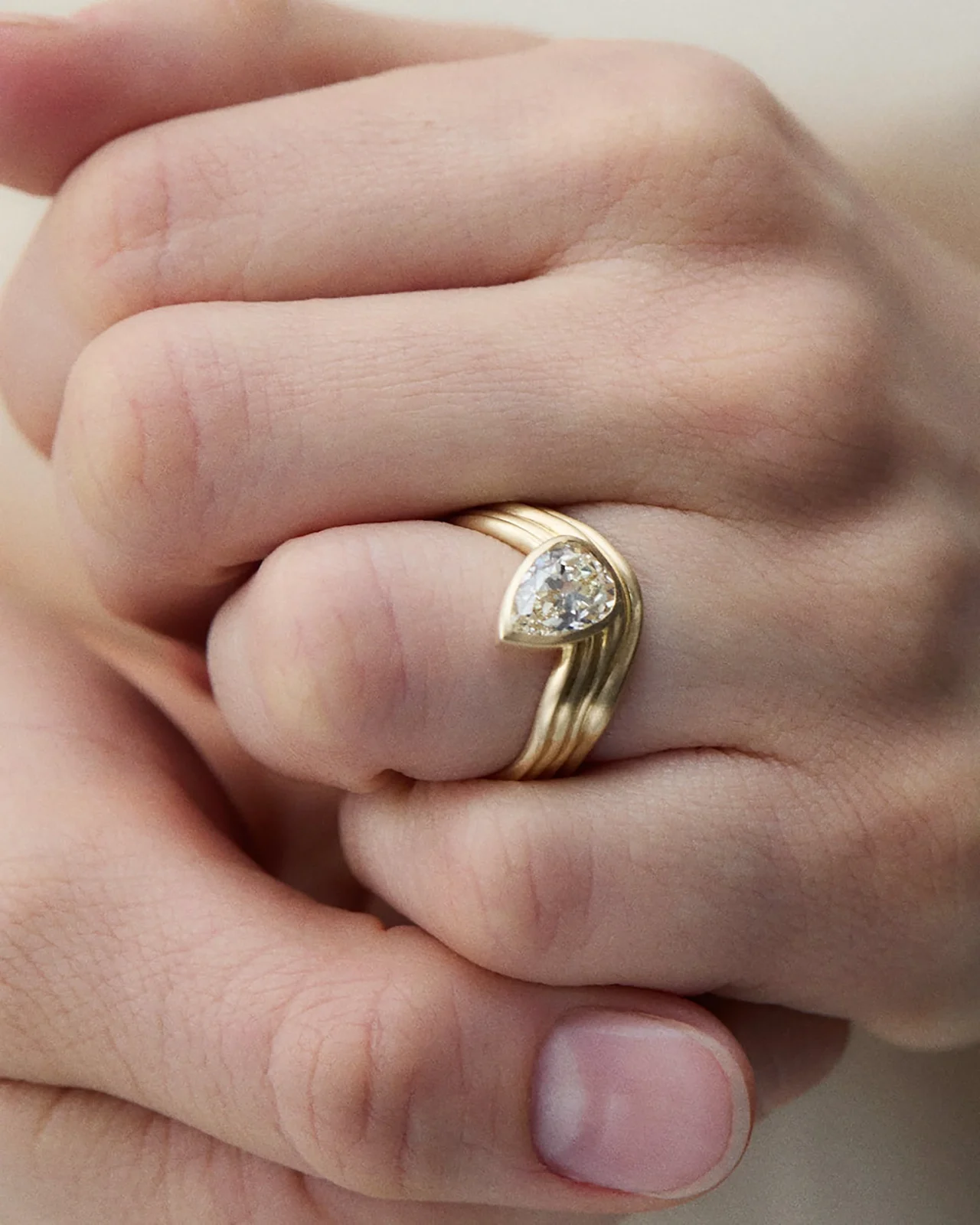 Pear Cut Diamond Coast Ring - Image 2
