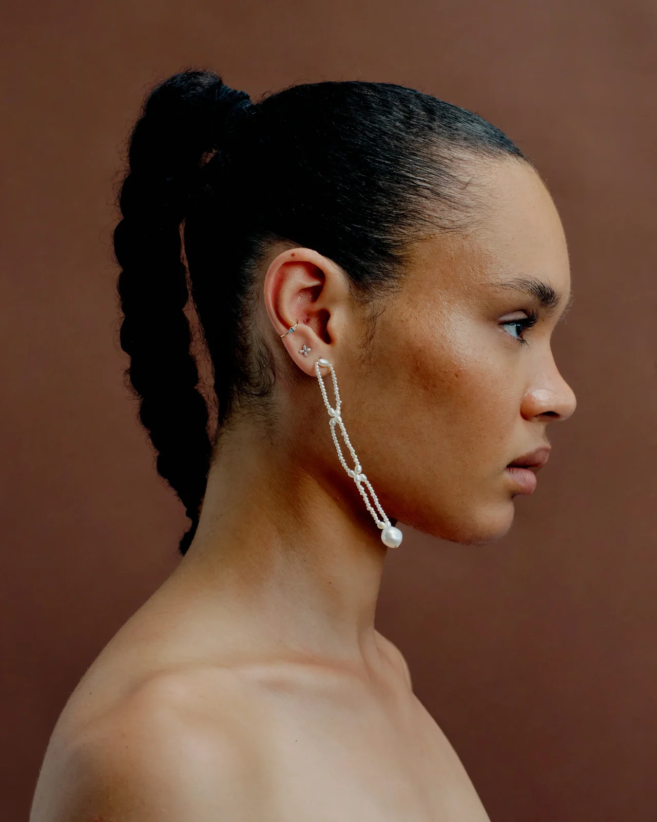 Pearl Petal Earring - Image 2