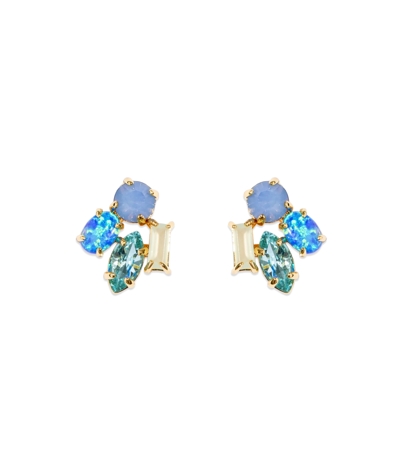 Ridley Stud Earrings in Blue