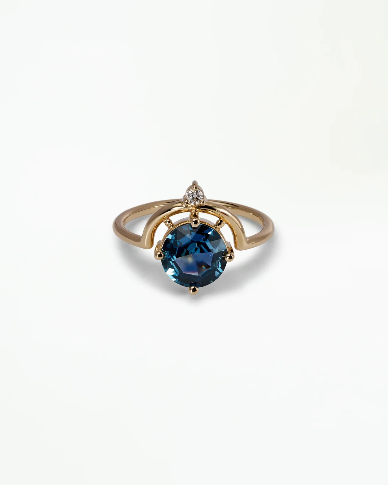 Sapphire and Diamond Nestled Ring No. 24