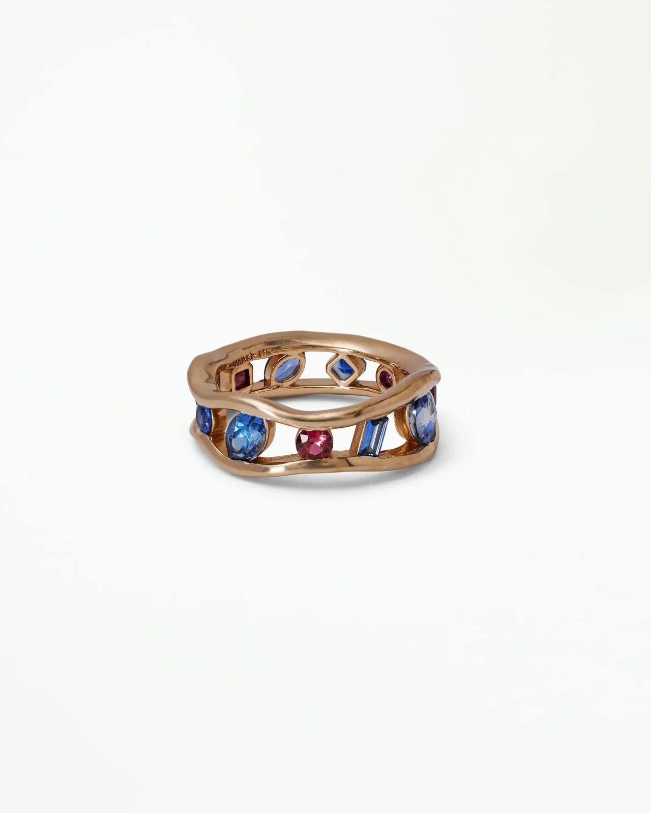 Sapphire and Ruby Float Ring No. 1