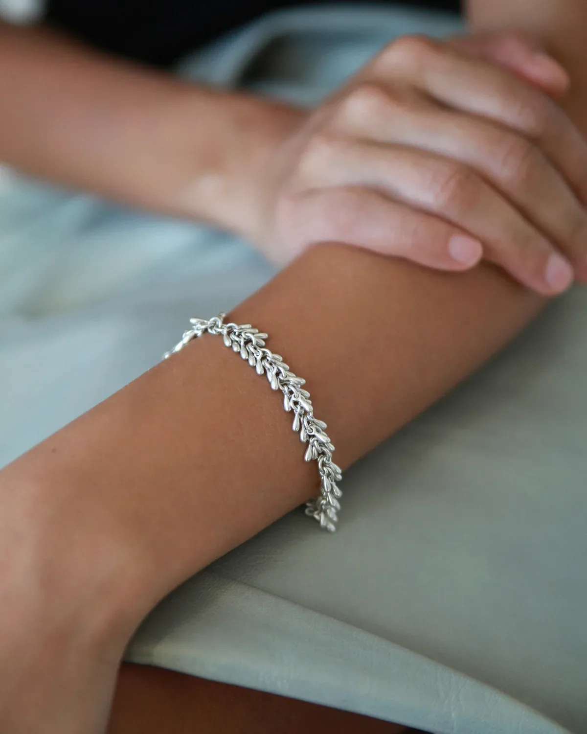 Silver Fringe Bracelet - Image 2