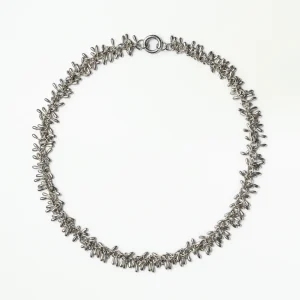 Silver Fringe Necklace