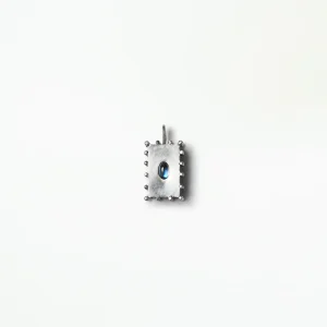 Silver Moonstone Box Charm