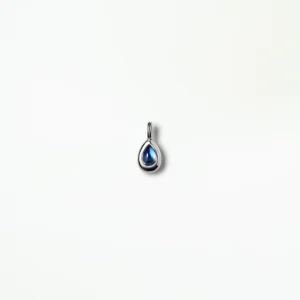 Silver Moonstone Pear Charm