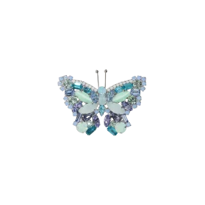 Small Butterfly in Blue Opal / Light Sapphire / Chrysolite Opal