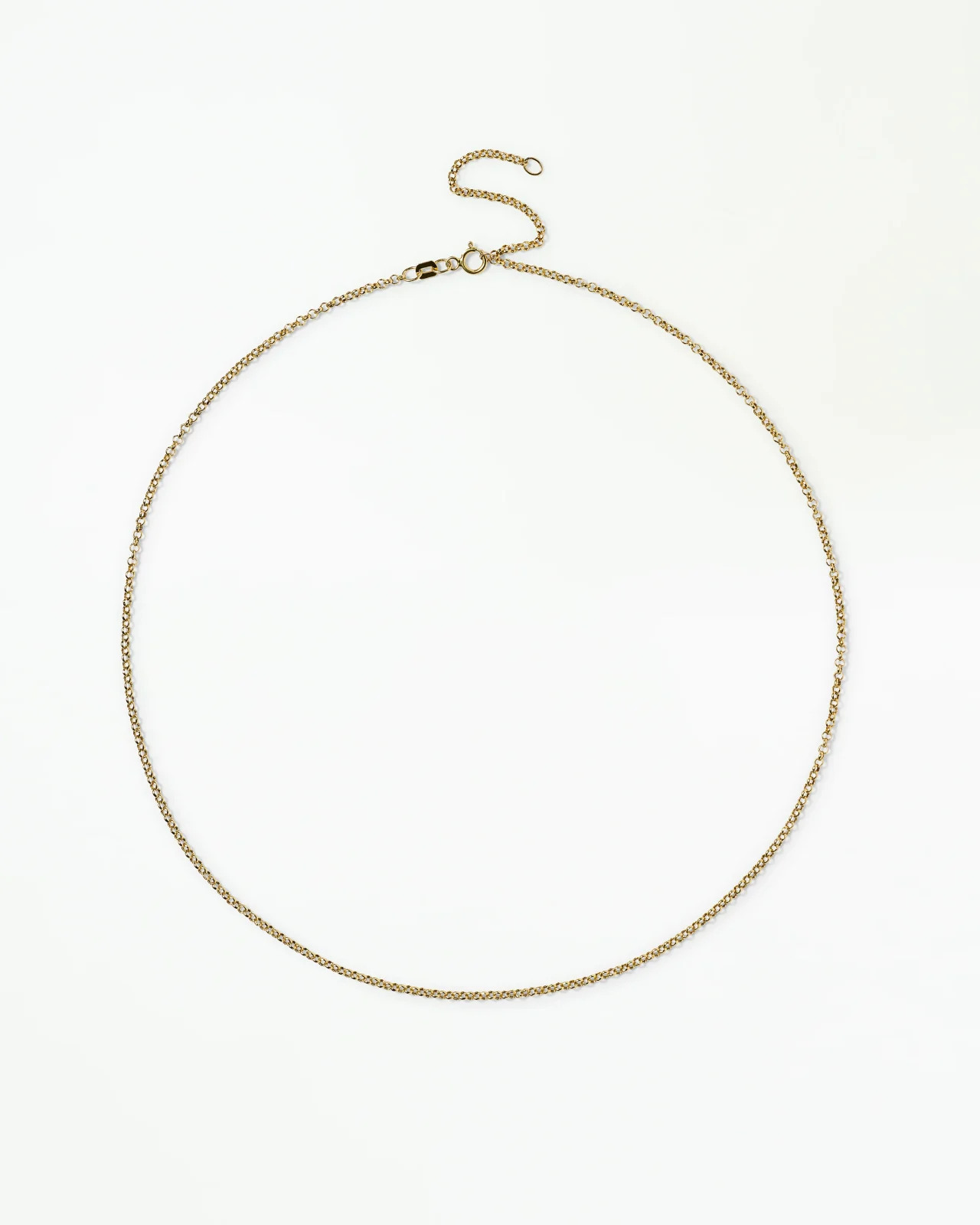 Small Gold Rolo Chain Necklace