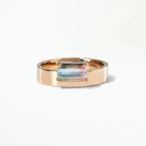 Sunrise Tourmaline Monolith Ring
