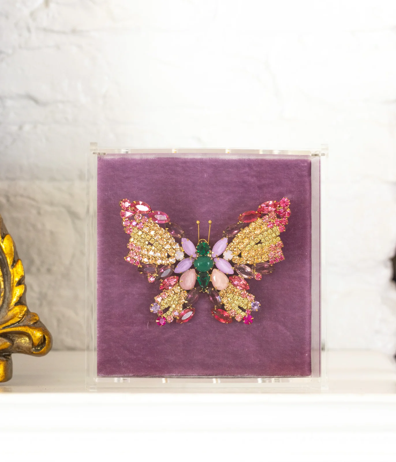X-Large Butterfly in Emerald / Light Peach / Jonquil - Image 2